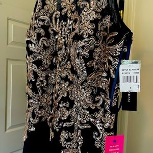 Navy Full Length Formal Dress Size 8